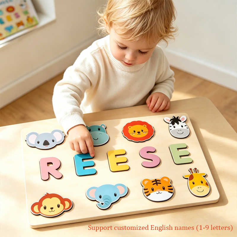 Montessori Personalised Wooden - Kids Education Name recension och pris