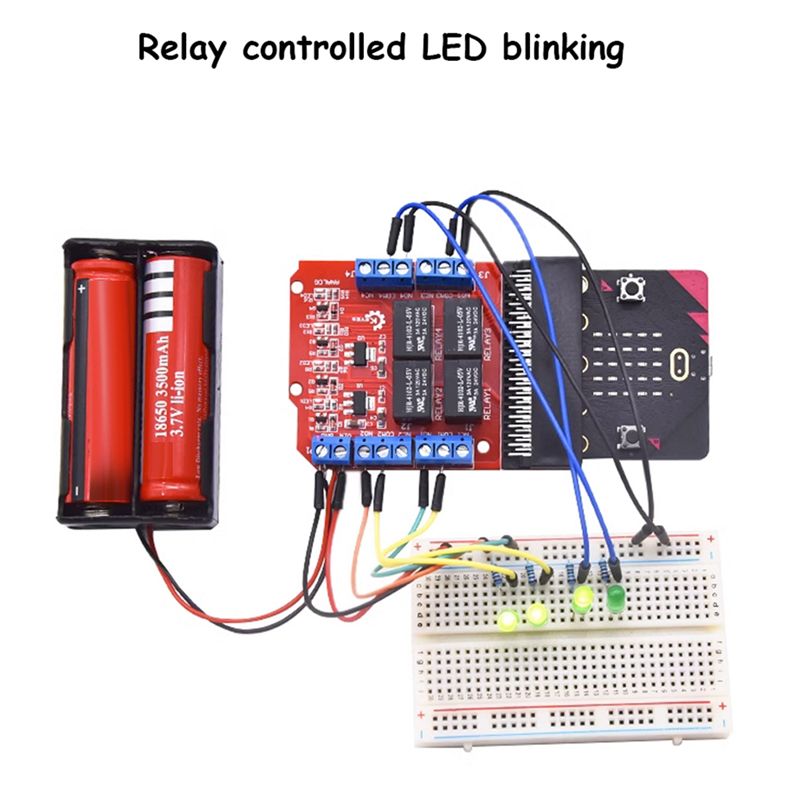TCE Microbit 4 Channel Relay M - Kids Education Channel recension och pris