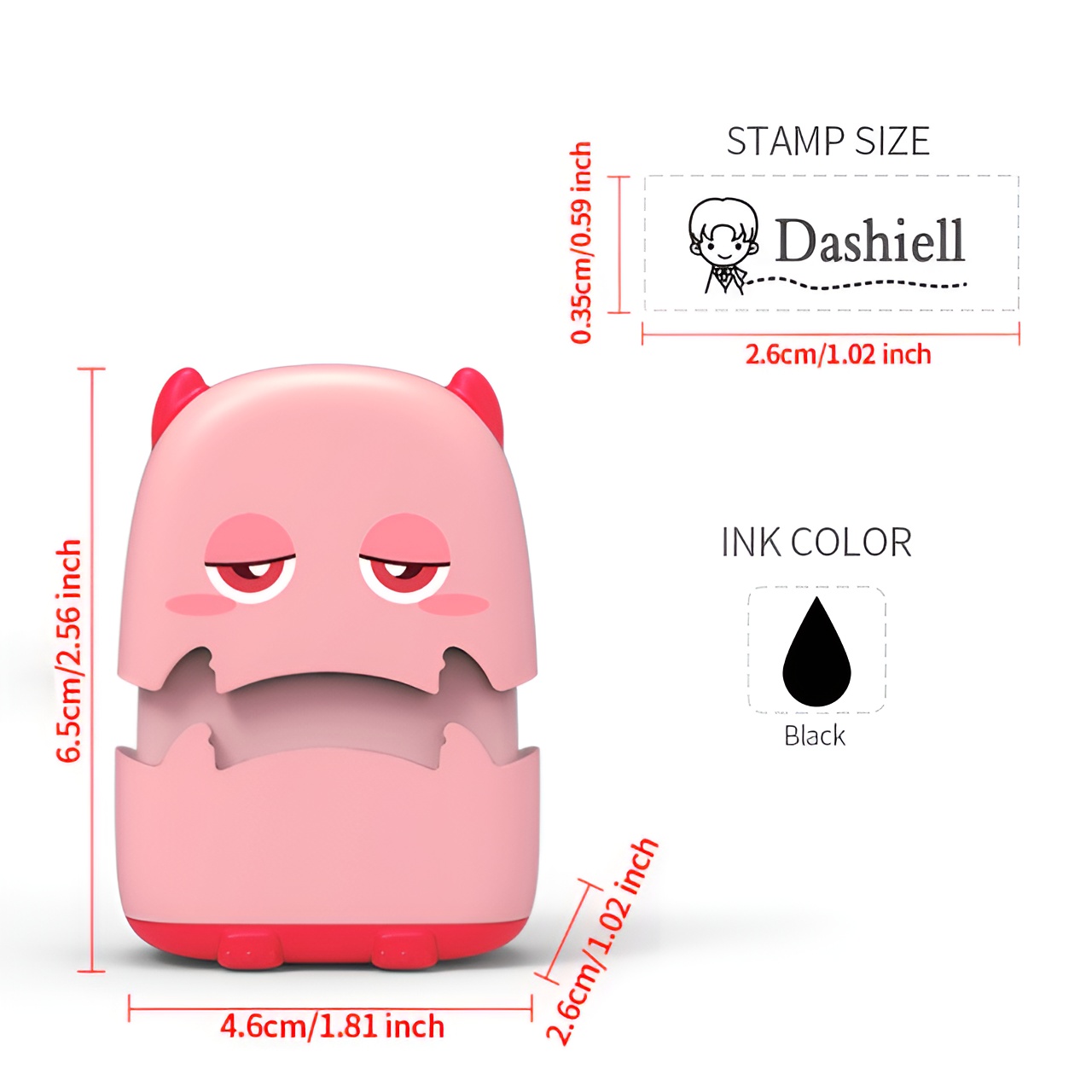 Kids Custom Name Stamp - Perso - Kids Education Name recension och pris